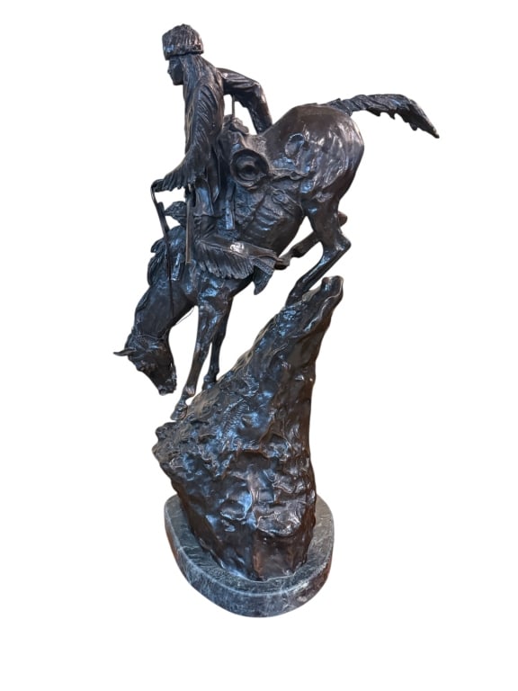 Frederic Remington Mountain Man Bronze Statue (1 of 4)