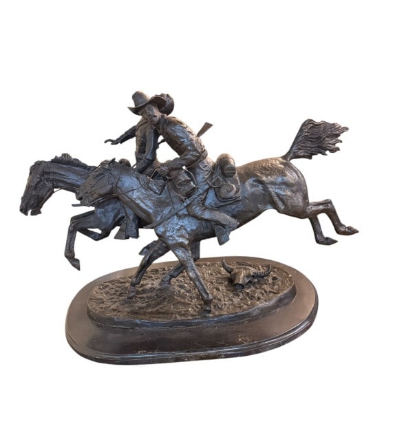 Frederic Remington Trooper Bronze Sculpture (1 of 7)