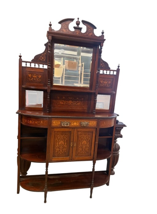 Inlaid Rosewood Mirror Sideboard (1 of 3)