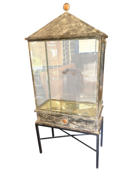 Industrial Metal Architectural Vitrine Case (1 of 4)