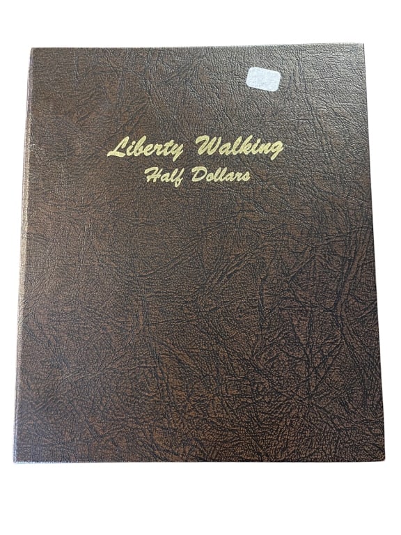 Walking Liberty Silver Half Dollar Album: Walking Liberty Silver Half Dollar Album An extensive collection of U.S. Walking Liberty half dollars housed in a premium leatherette album, containing 65 coins struck in 90% silver. Spanning from the