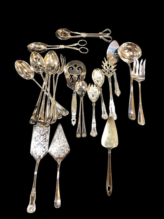 Group of Silver Plate Serving Utensils (1 of 7)