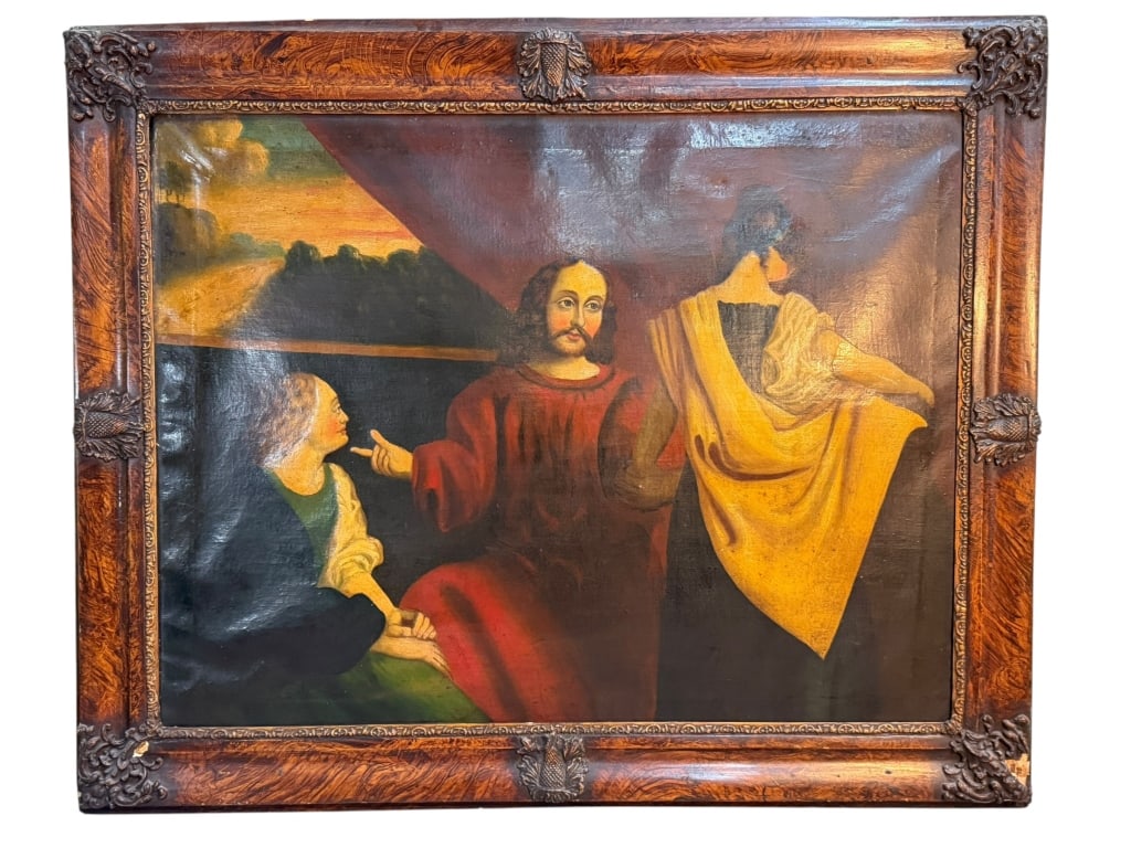 Oil Painting of Christ and Women of Samaria (1 of 1)