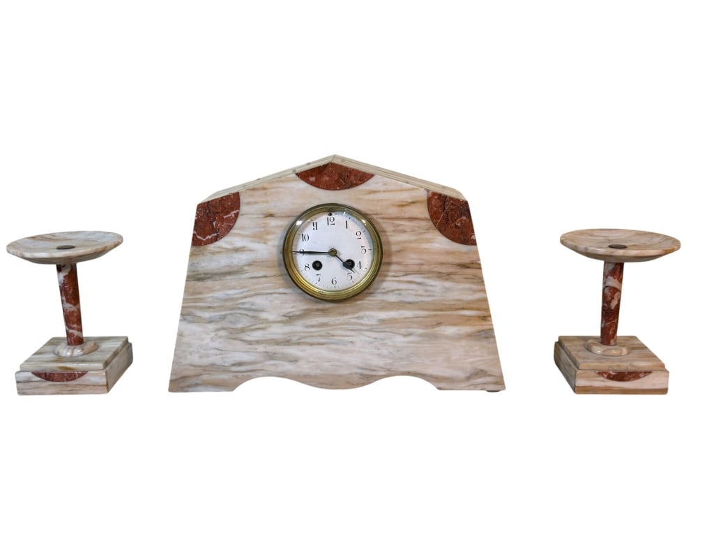 Marble French Art Deco Clock (1 of 1)