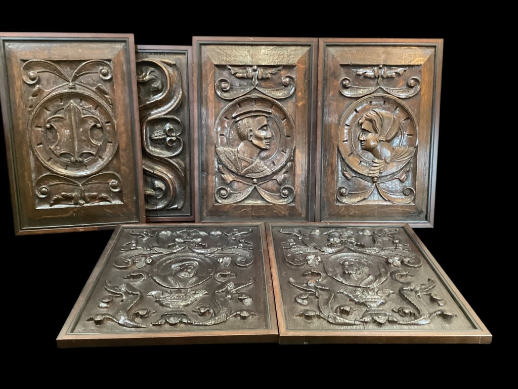 Carved Antique Wood Panels (1 of 1)