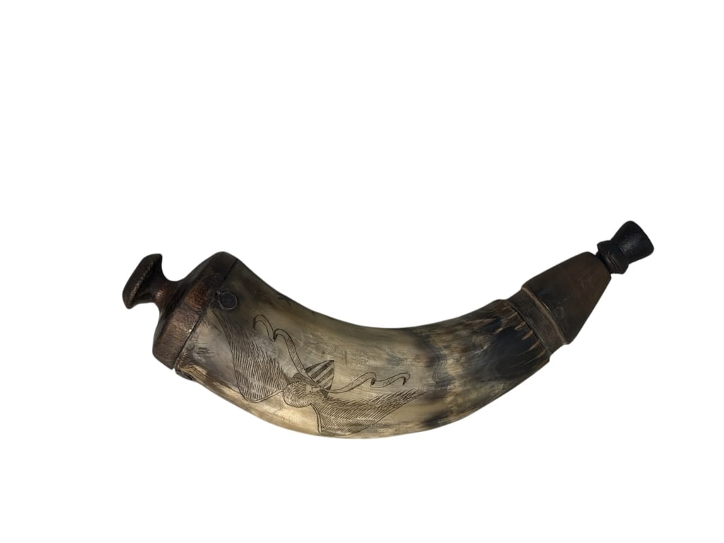 Pair of Civil War Era Powder Horns (1 of 1)