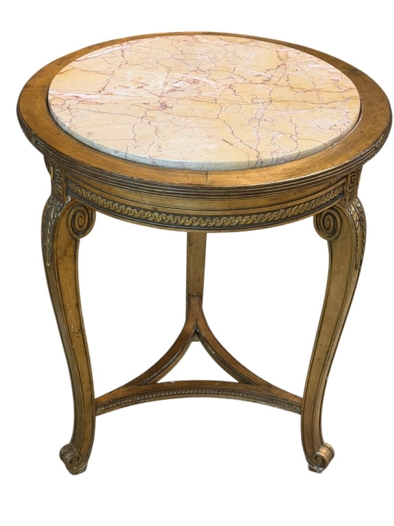 Louis XV Style Marble-top Side Table (1 of 1)