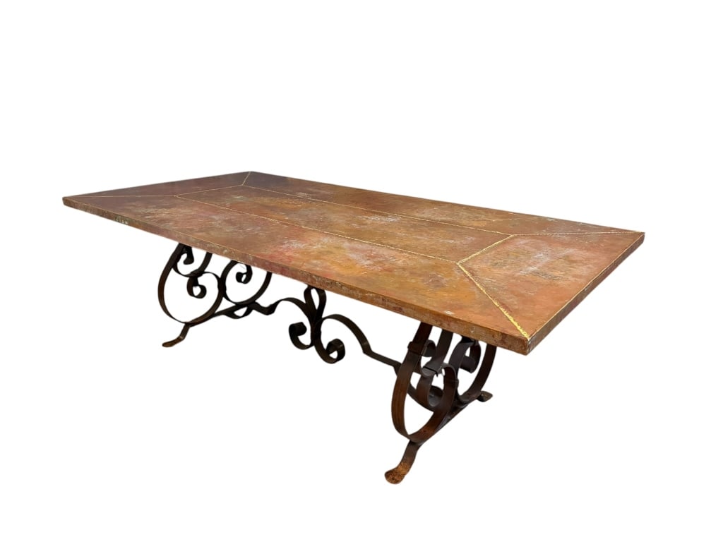 Copper-top Dining Table (1 of 1)