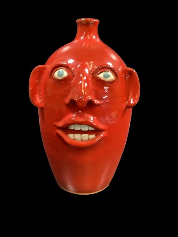Joe Rhinehardt Folk Art Face Jug (1 of 1)