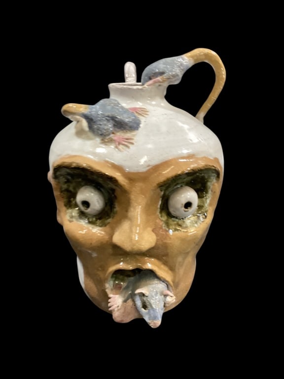 Southern Folk Art Face Jug (1 of 1)