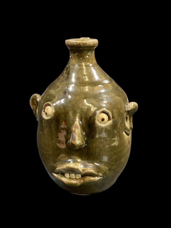 Southern Folk Art Face Jug (1 of 1)