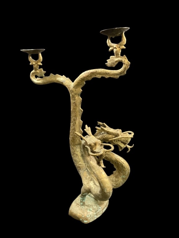 Asian Brass Candleabra (1 of 1)