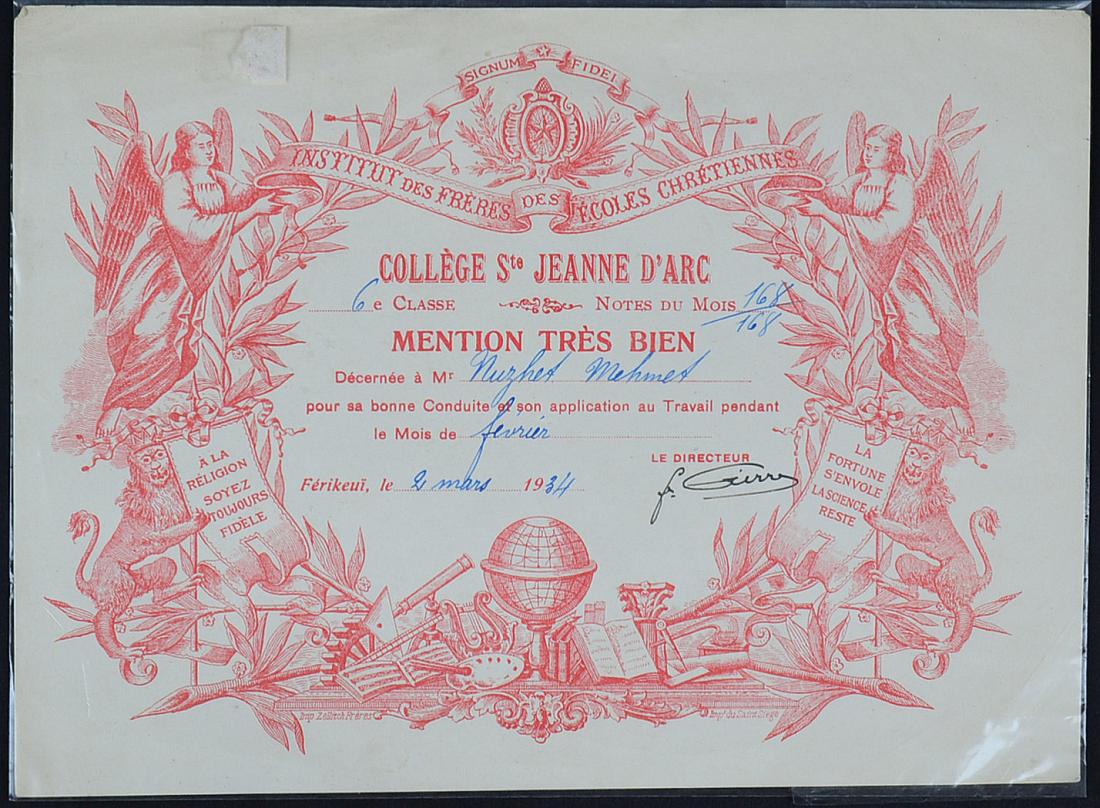 1934 College St. Jeanne D'Arc Graduation Diploma (1 of 1)