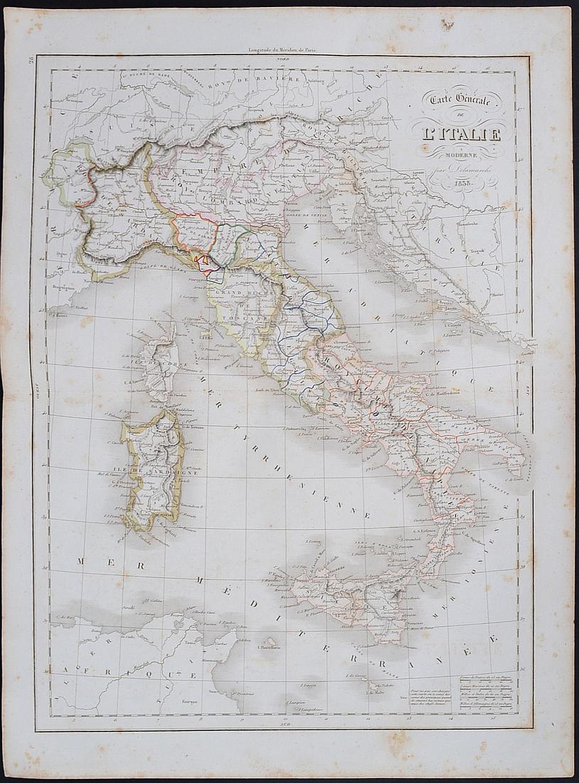 1838 Map of Italy (1 of 1)