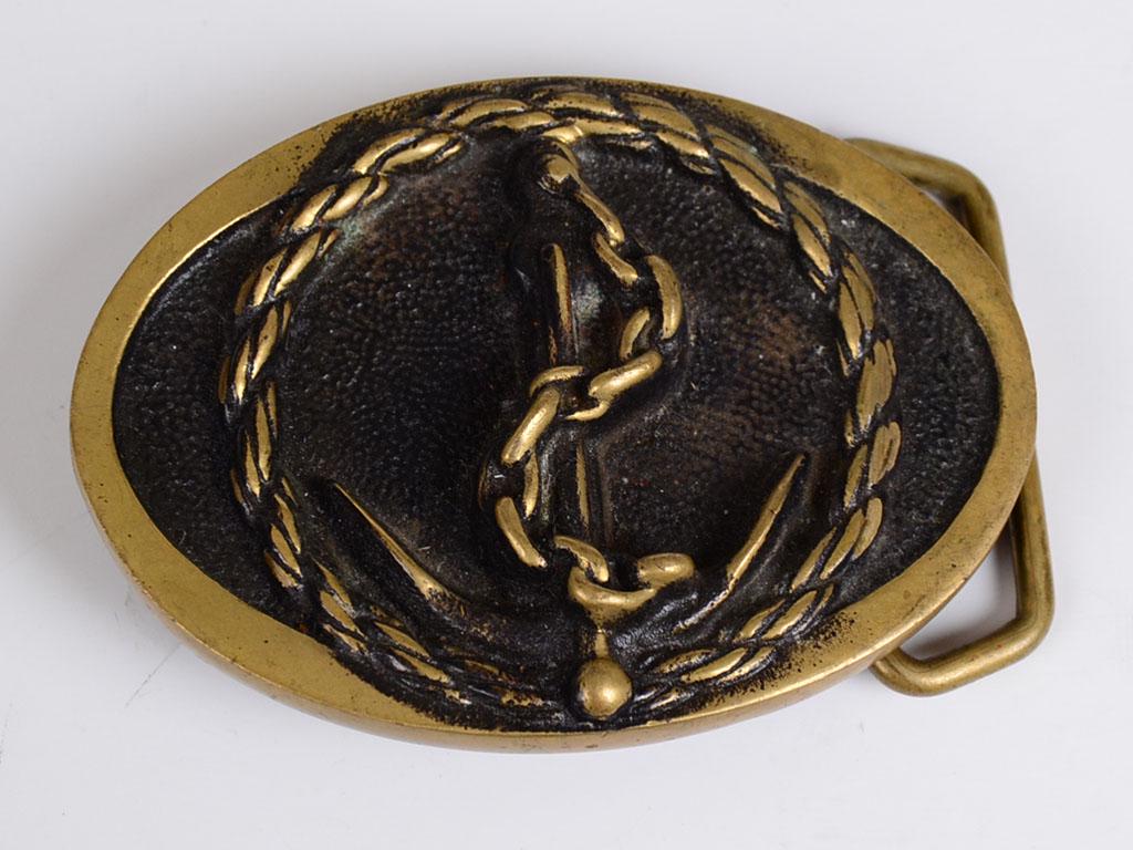 bts solid brass belt buckle