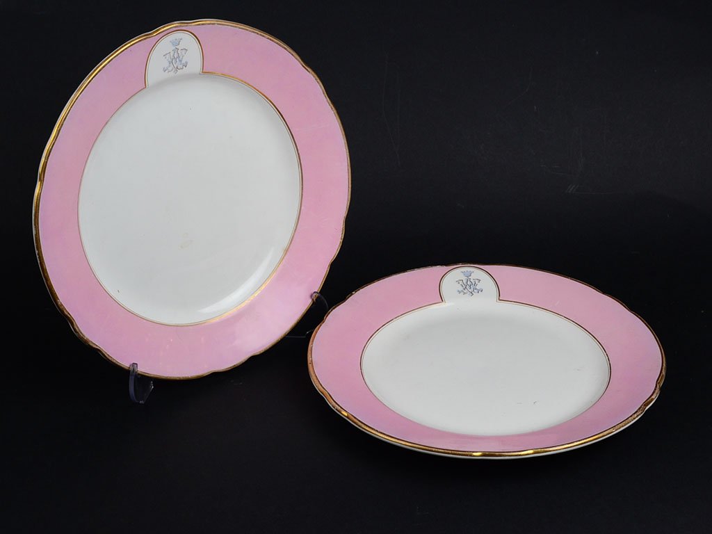 19th C. Russian Imperial Gardner Porcelain Plate (1 of 5)