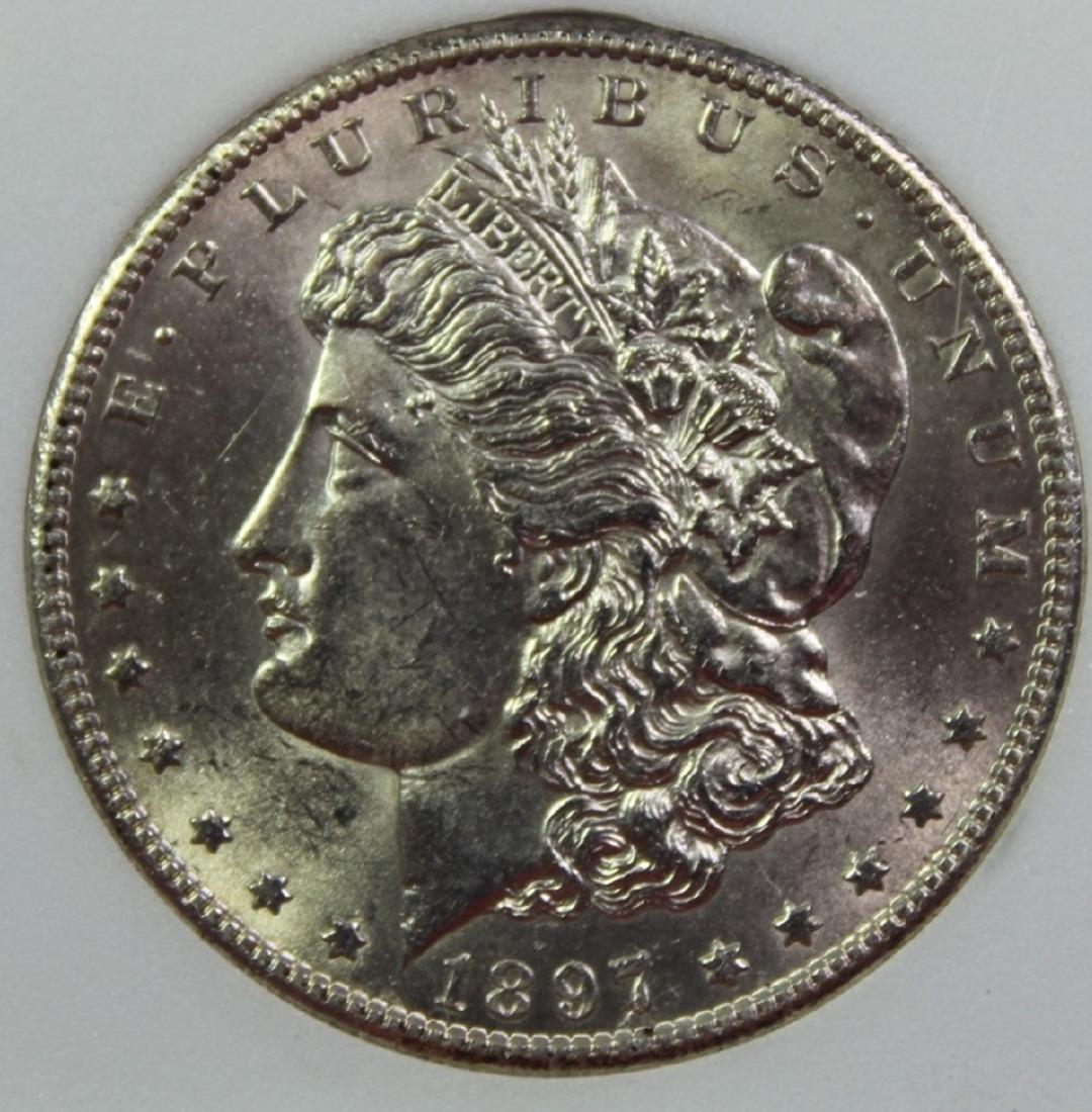 1897-S MORGAN SILVER DOLLAR (1 of 4)