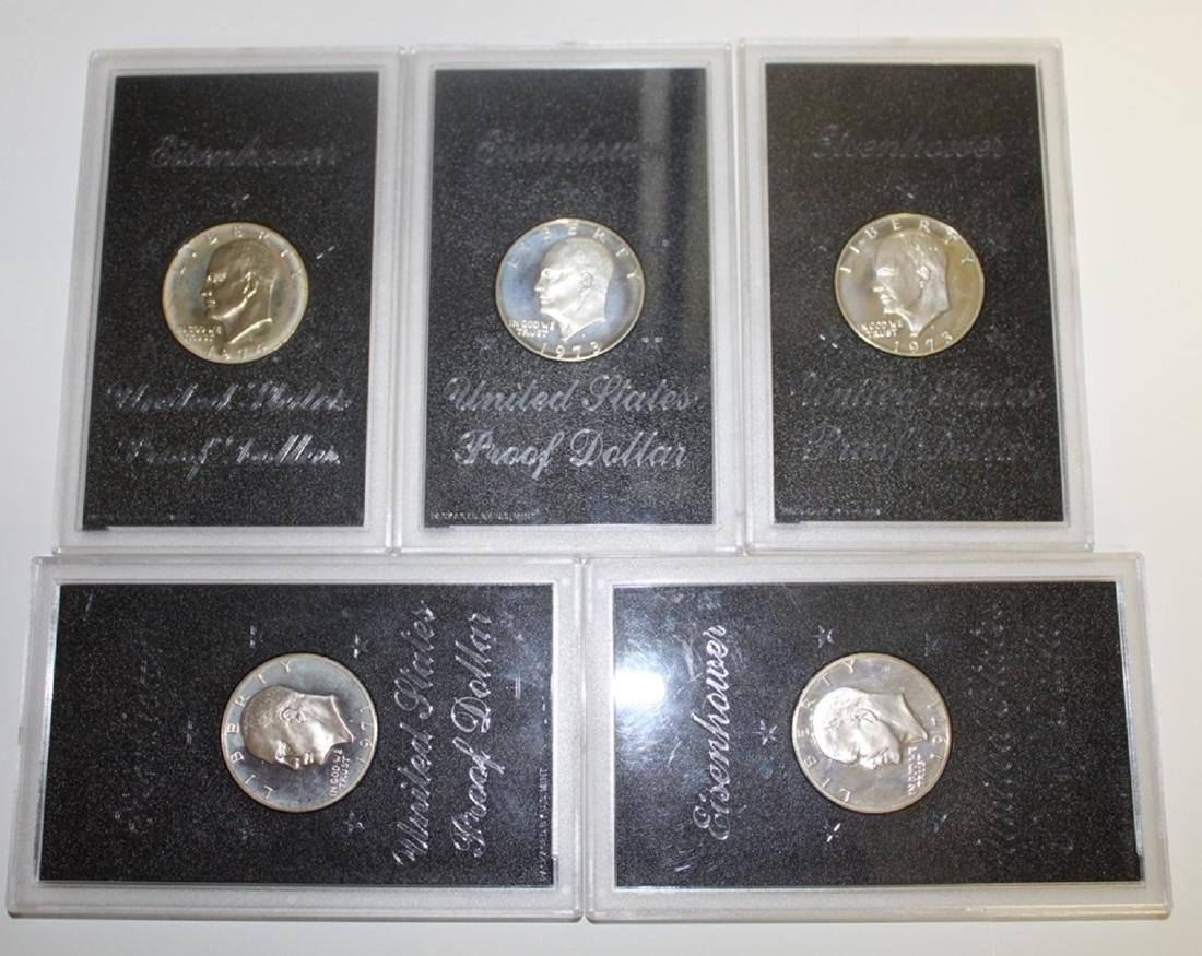 LOT OF PROOF SILVER IKE DOLLARS: (1 of 2)