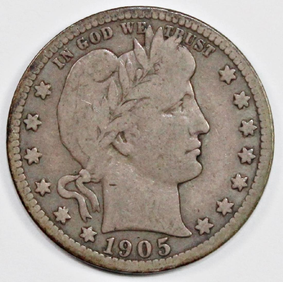 1905-S BARBER QUARTER (1 of 2)