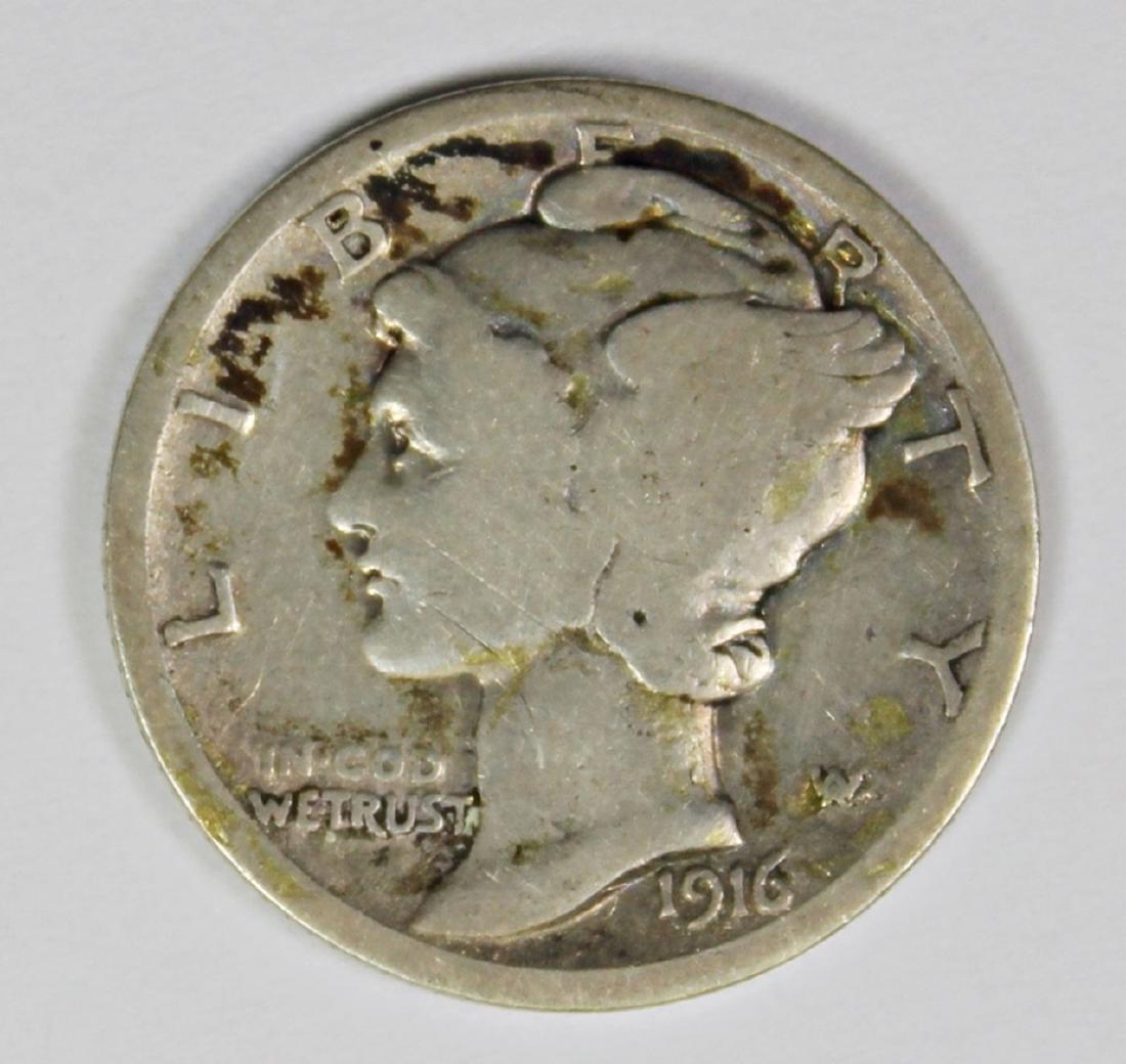 1916-D MERCURY DIME (1 of 3)