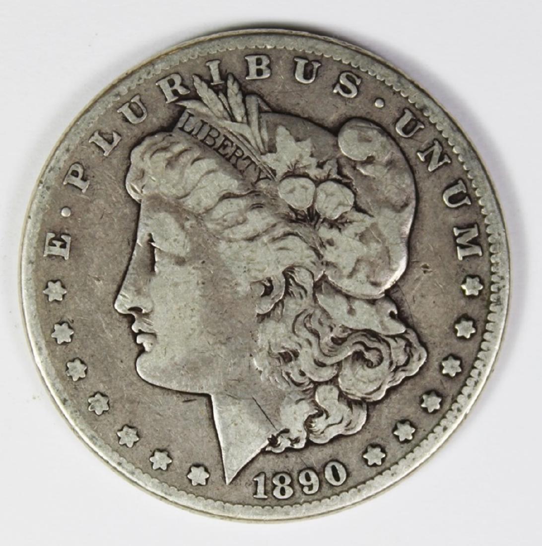 1890-CC MORGAN SILVER DOLLAR (1 of 2)