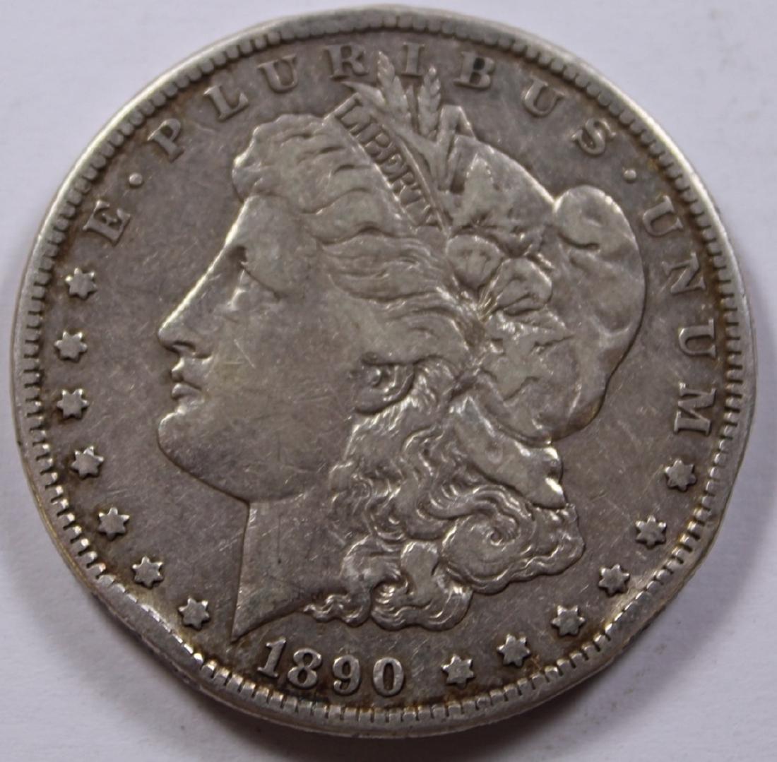 1890-CC MORGAN SILVER DOLLAR (1 of 2)