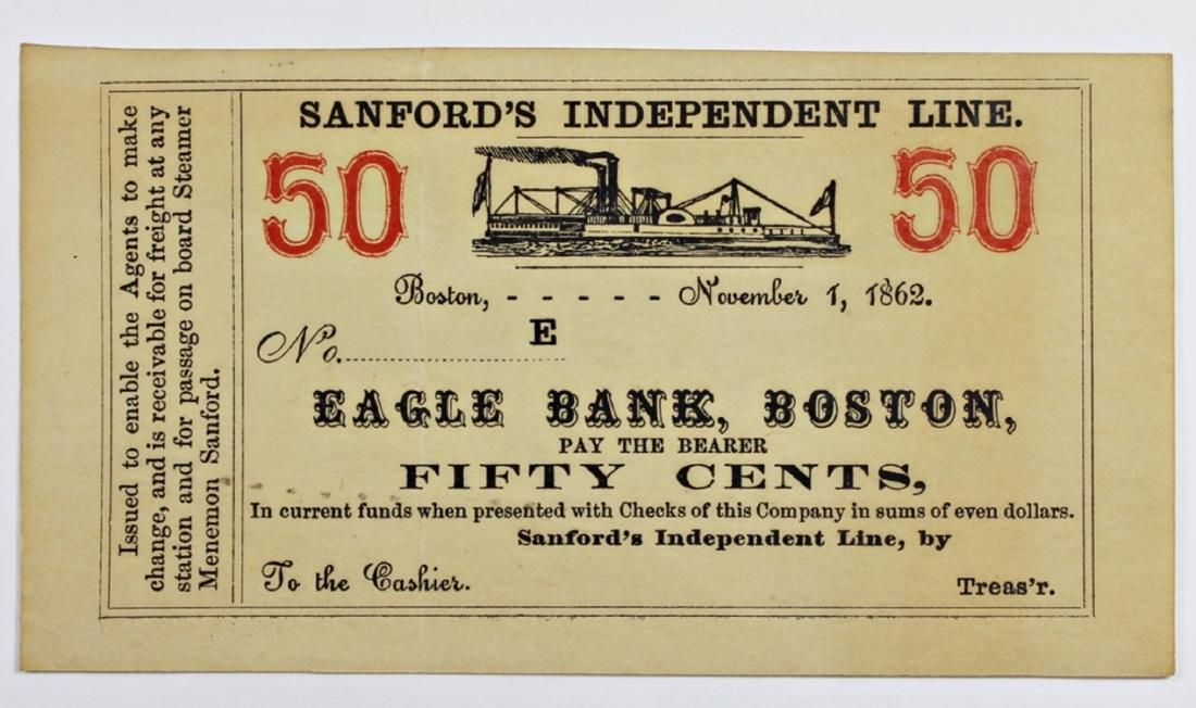 1862 FIFTY CENT SCRIP (1 of 2)