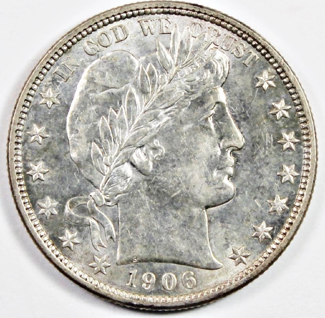 1906-D BARBER HALF DOLLAR (1 of 4)