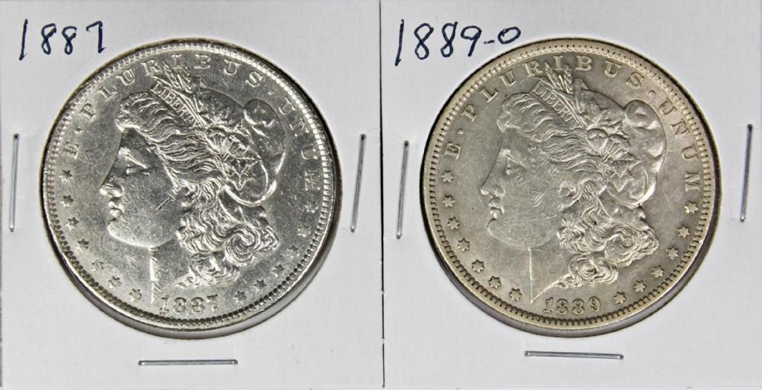 TWO MORGAN DOLLARS: (1 of 2)