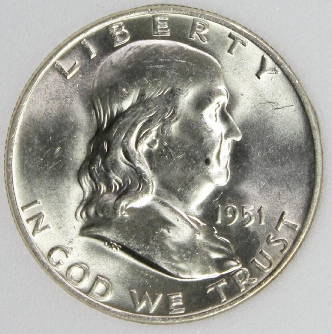 1951-D FRANKLIN HALF DOLLAR (1 of 4)