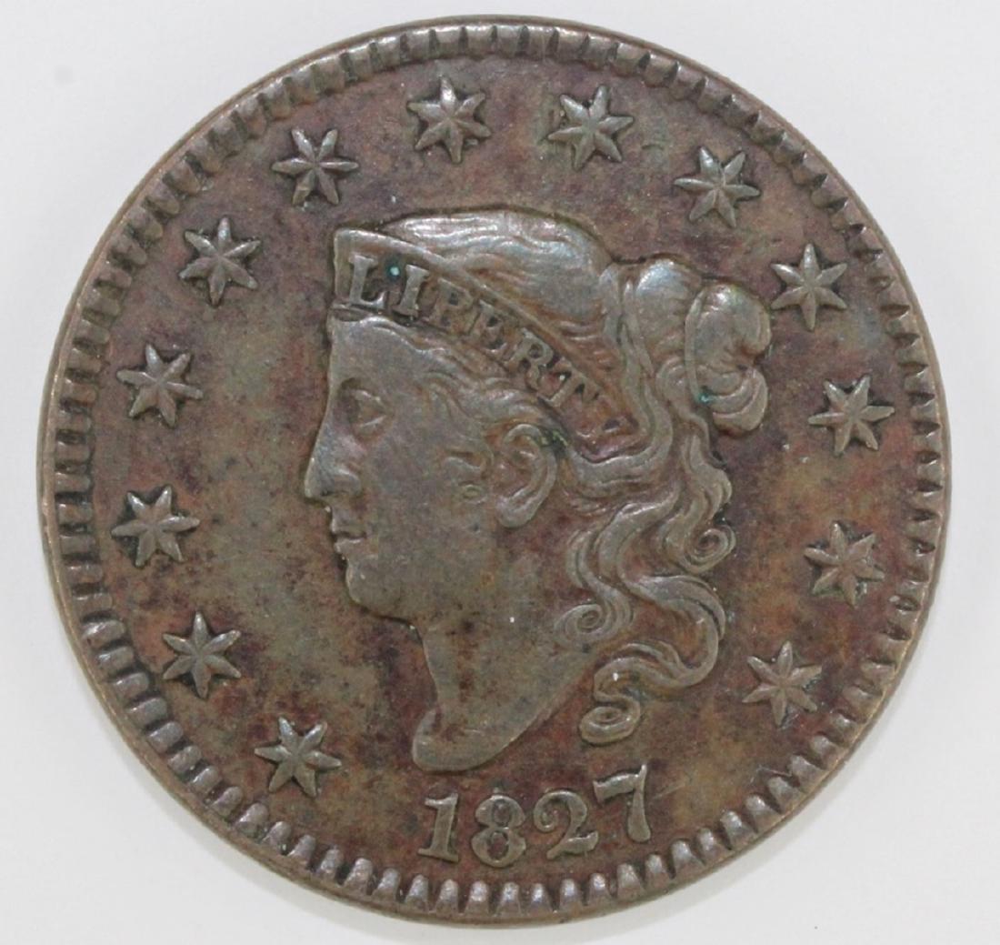 1827 LARGE CENT (1 of 2)