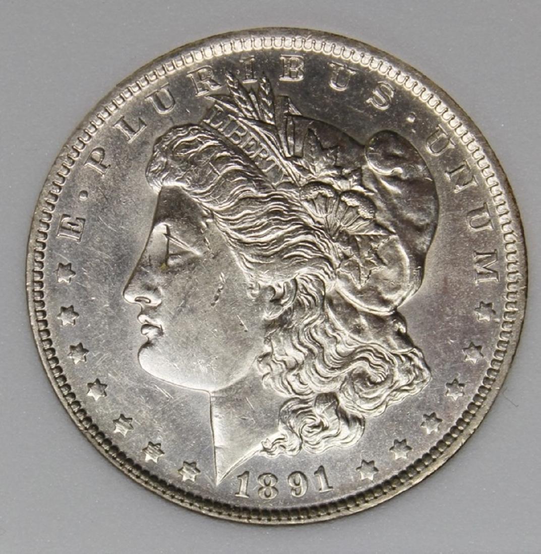 1891-O MORGAN SILVER DOLLAR (1 of 4)