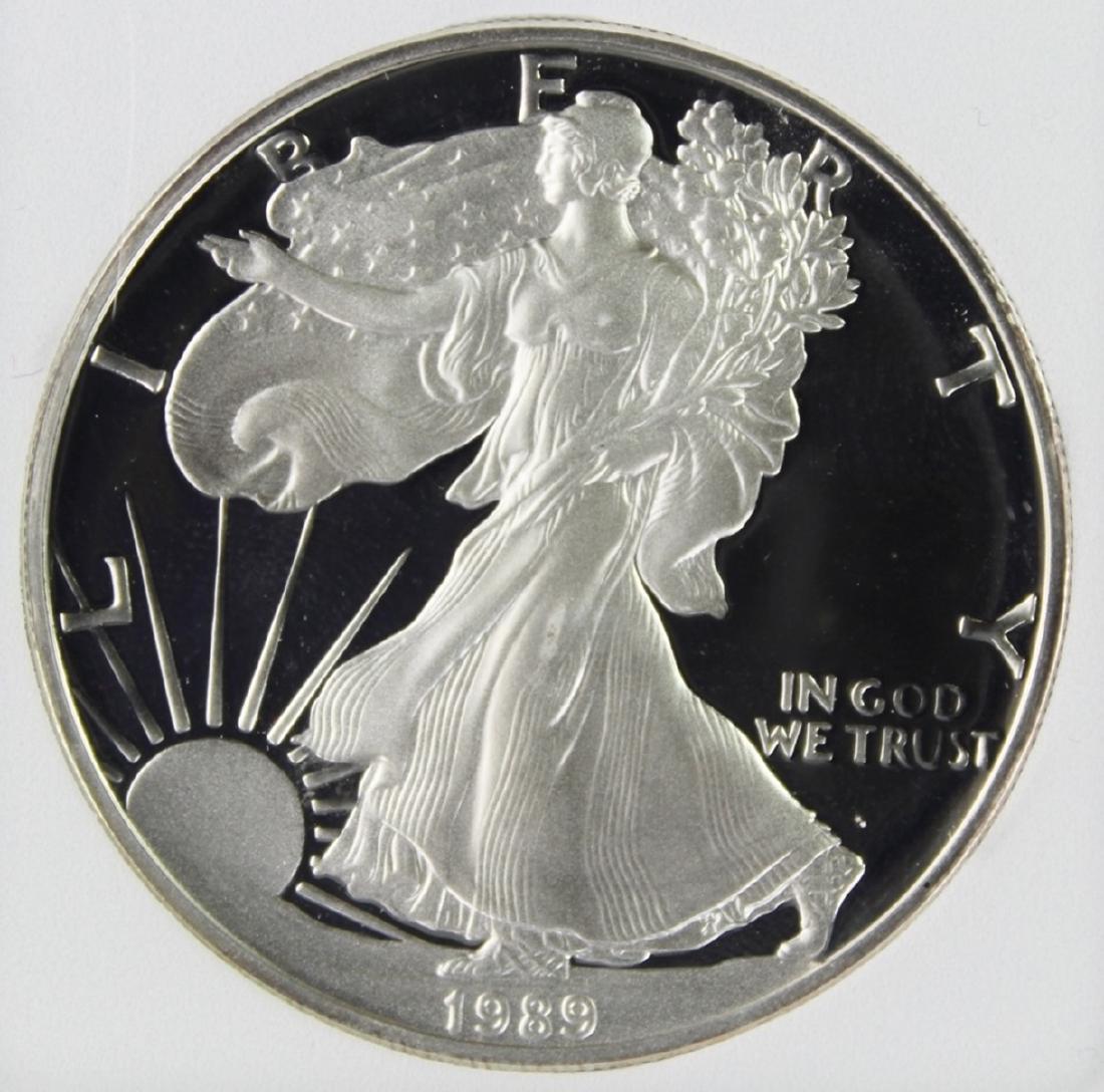 1989-S AMERICAN SILVER EAGLE (1 of 4)