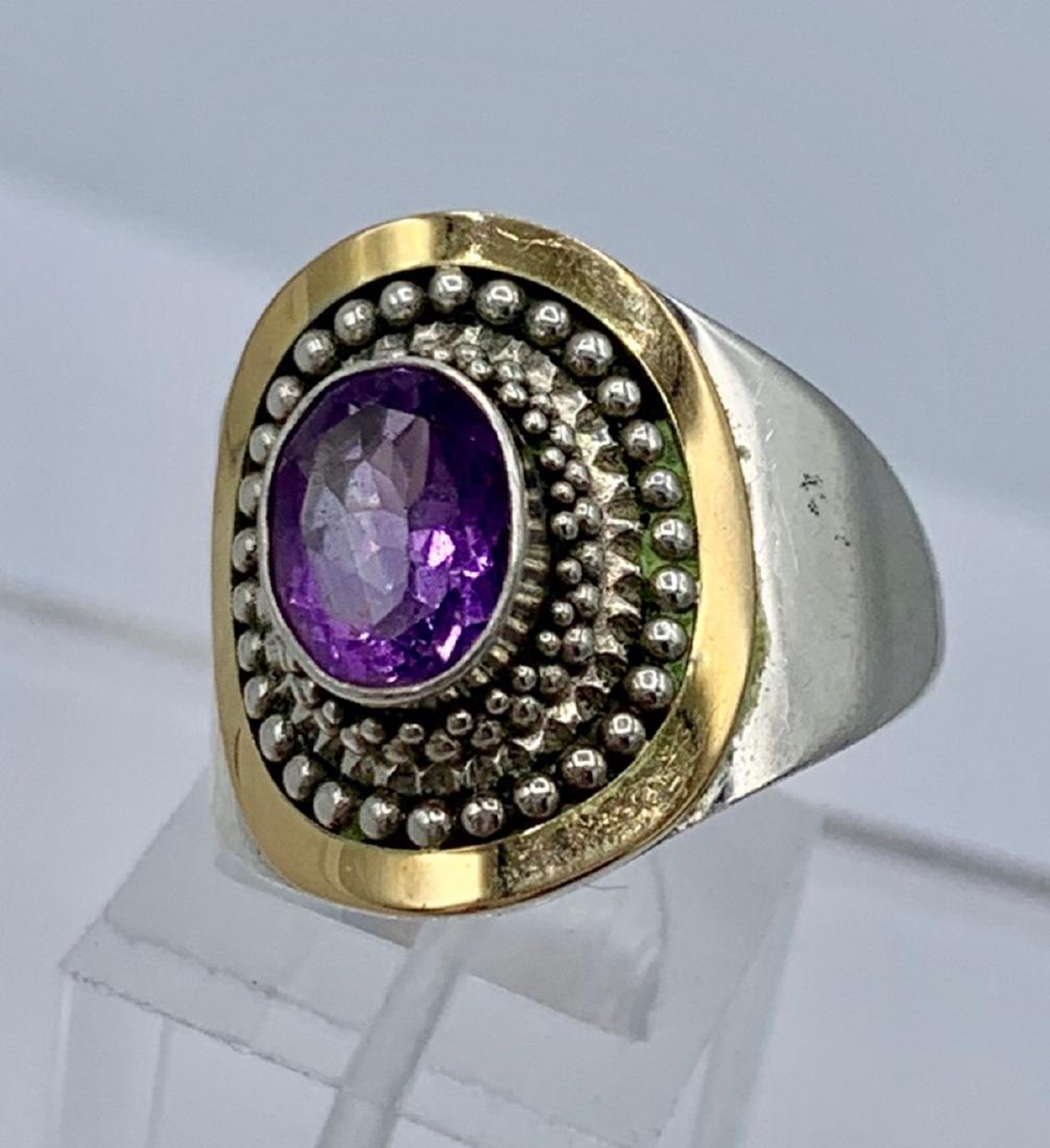 STERLING SILVER & 18K RING (1 of 3)