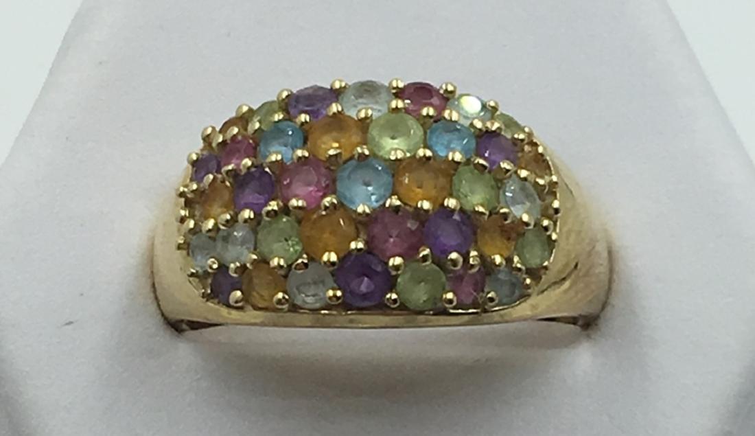 14K Y GOLD, MULTI - GEMSTONE RING, ESTATE (1 of 1)
