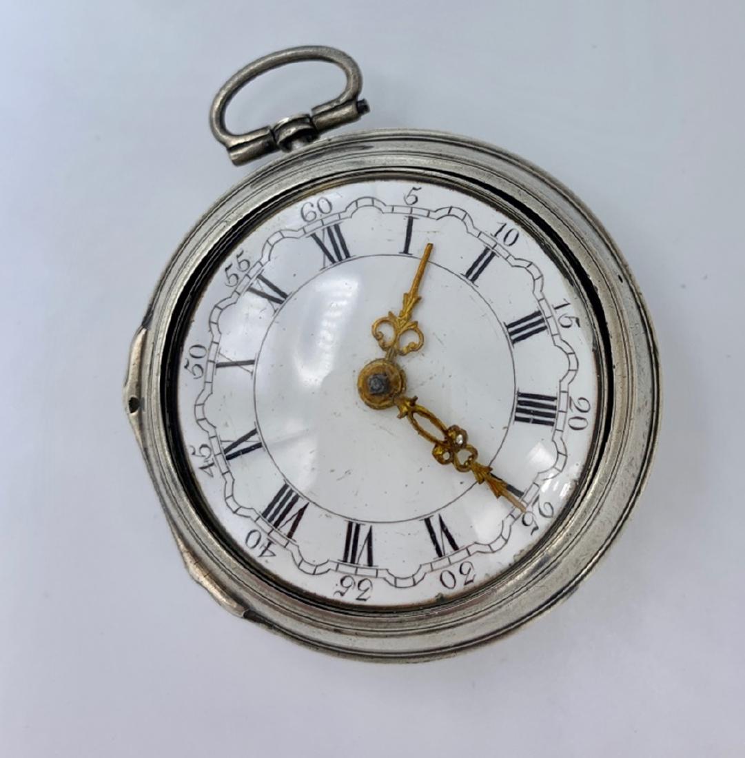 VERGE FUSSEE CIRCA 1745 OPEN FACE POCKET WATCH (1 of 8)
