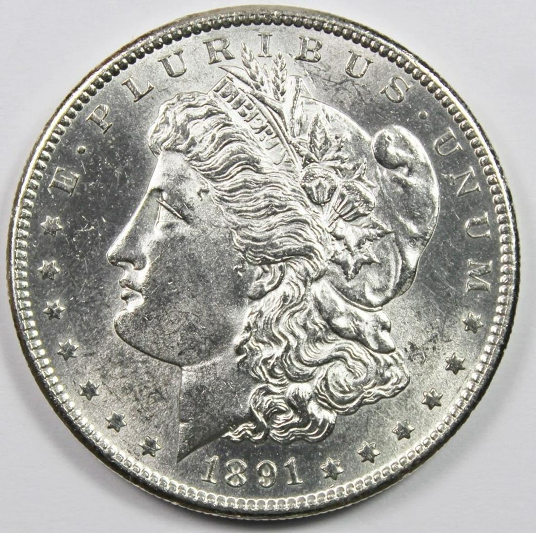 1891-S MORGAN SILVER DOLLAR (1 of 4)