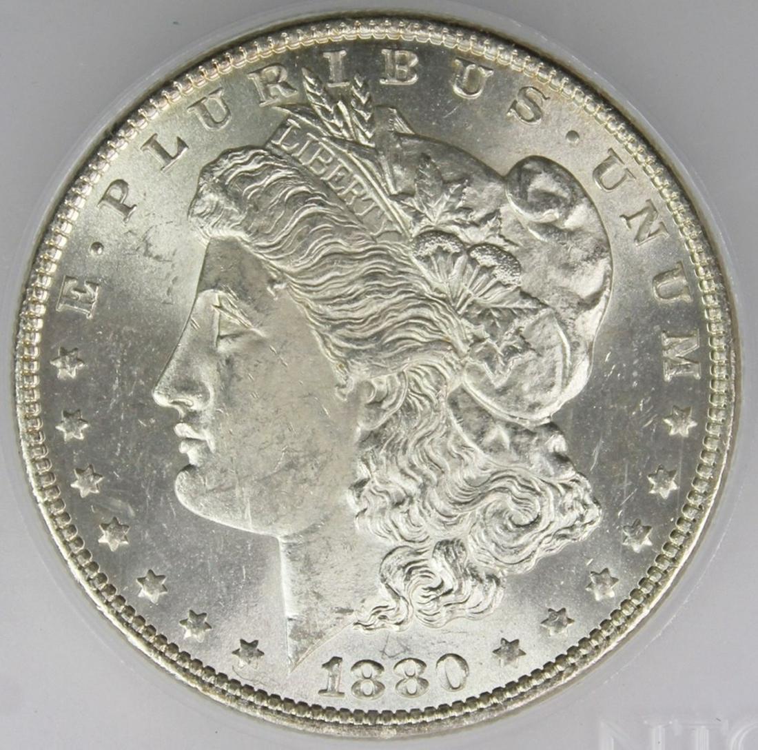 1880-O MORGAN SILVER DOLLAR (1 of 4)