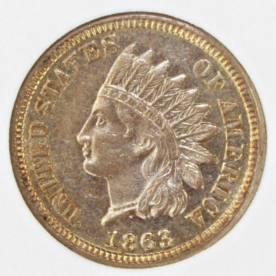 1863 INDIAN CENT (1 of 4)