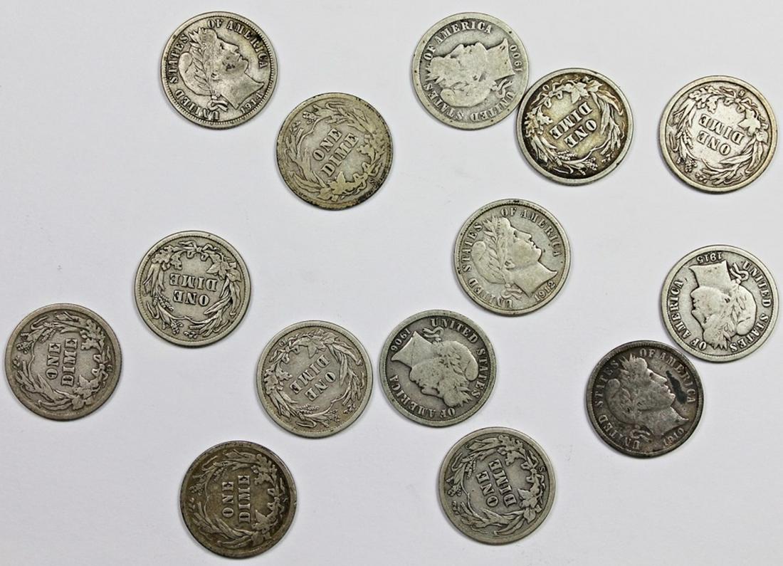 BARBER DIME LOT: (1 of 1)