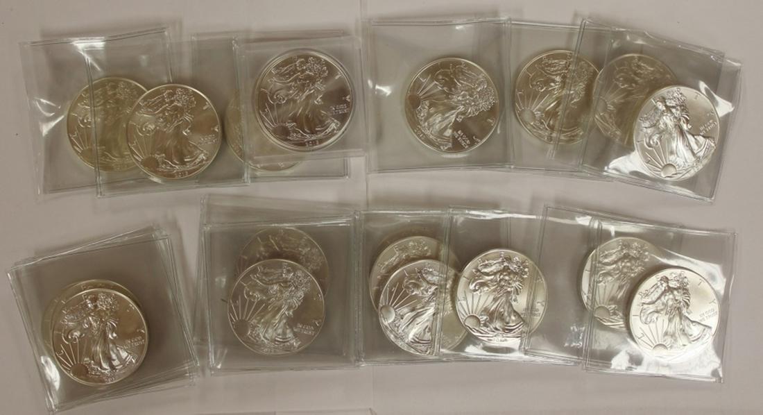 (20) AMERICAN SILVER EAGLES (1 of 3)