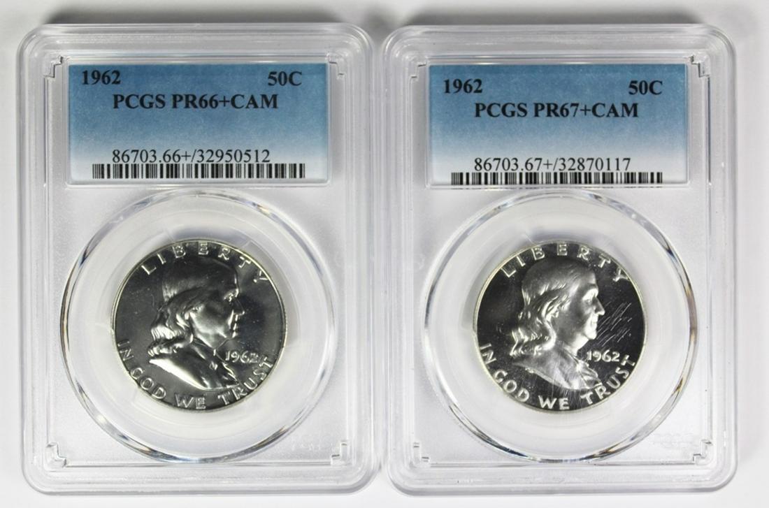 PCGS PROOF FRANKLIN LOT: (1 of 2)