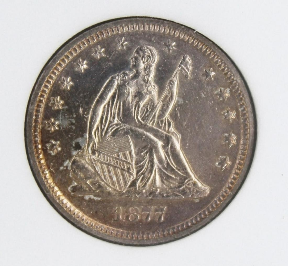 1877 SEATED QUARTER (1 of 4)