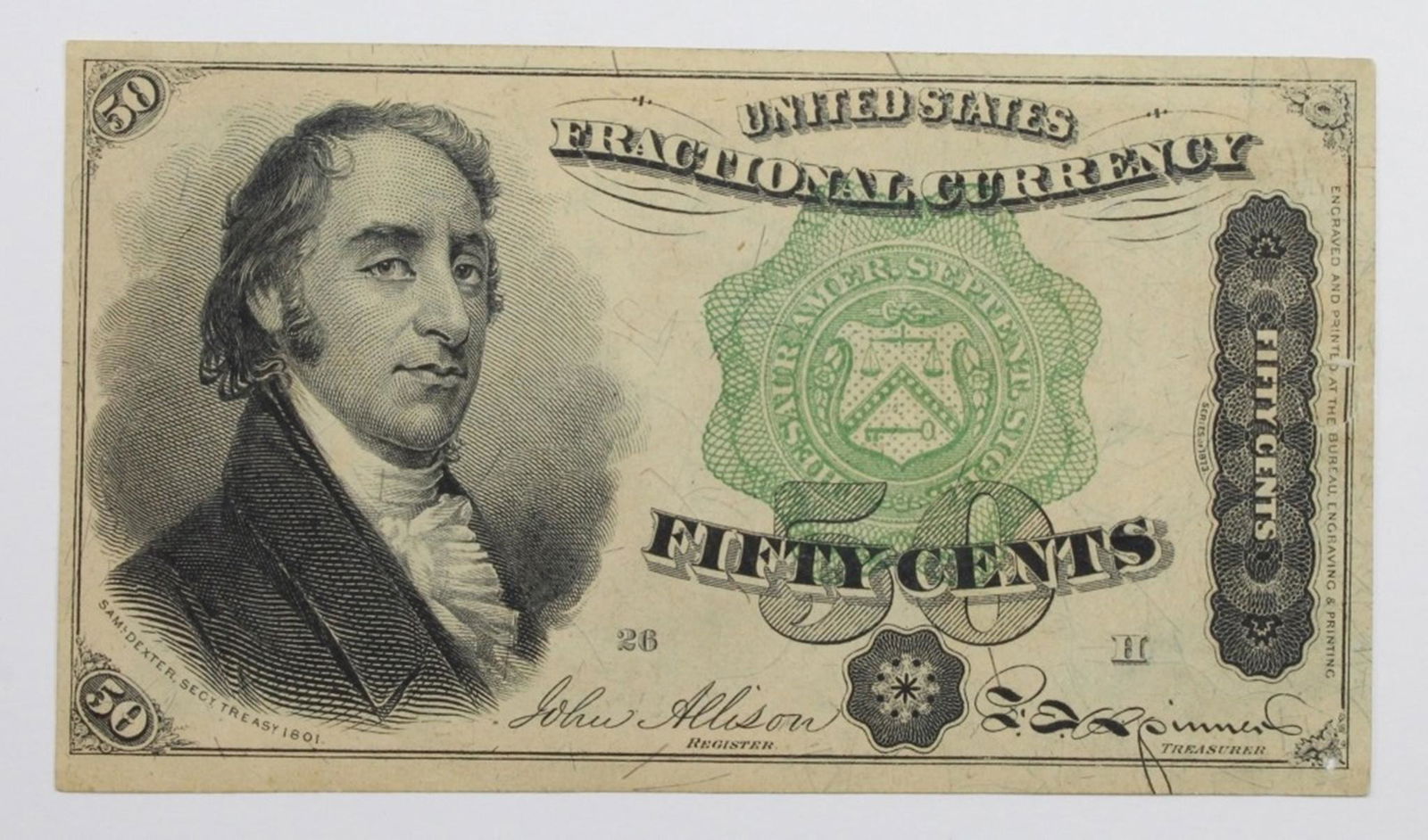 FIFTY CENT 863 DEXTER FRACTIONAL CURRENCY (1 of 2)