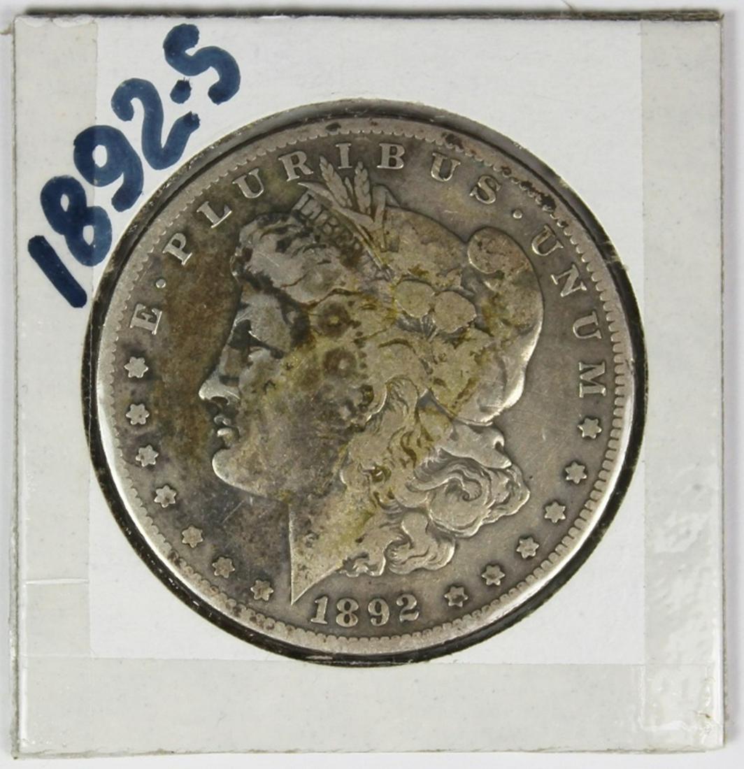 1892-S MORGAN SILVER DOLLAR (1 of 2)