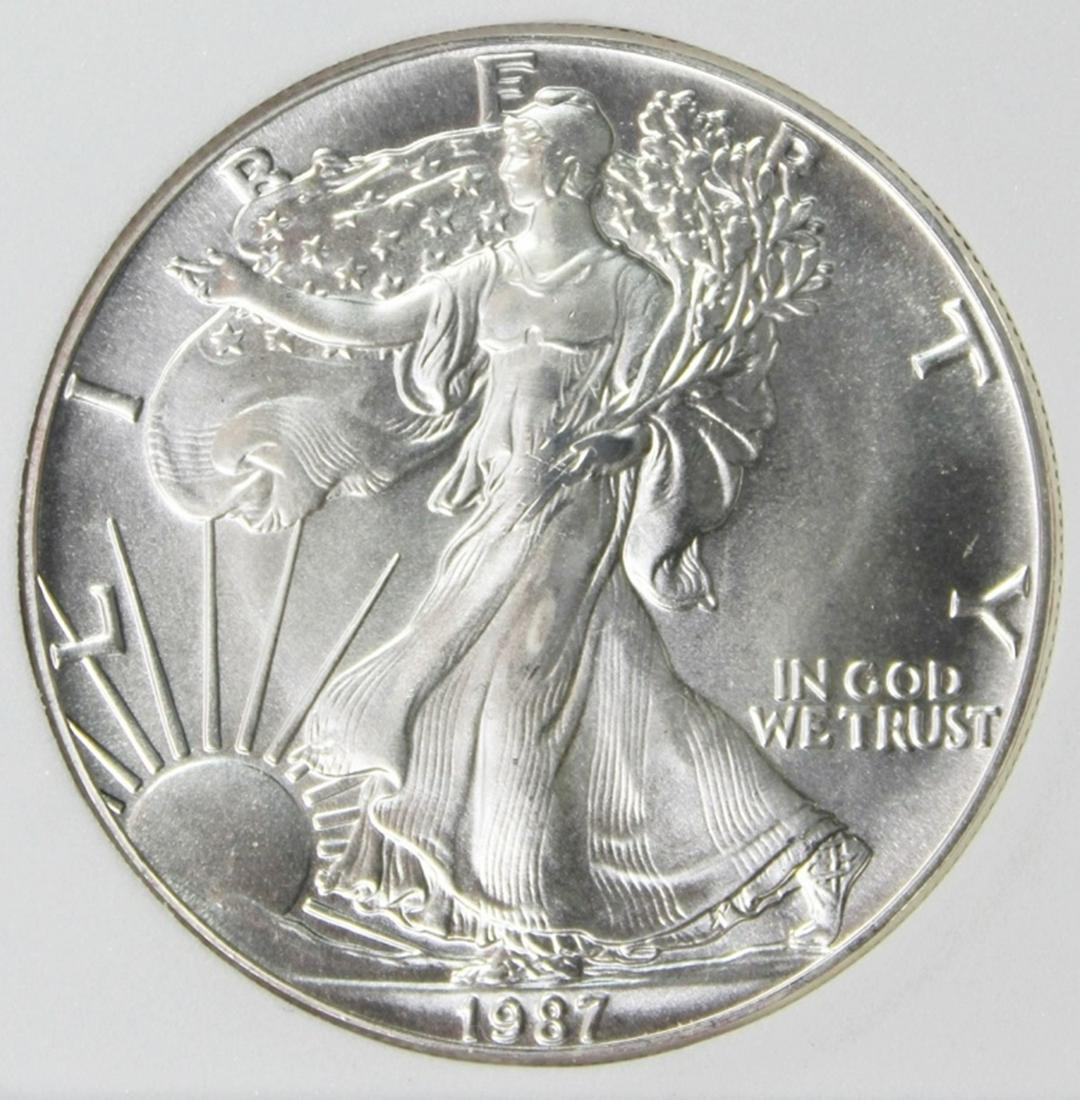 1987 AMERICAN SILVER EAGLE (1 of 4)