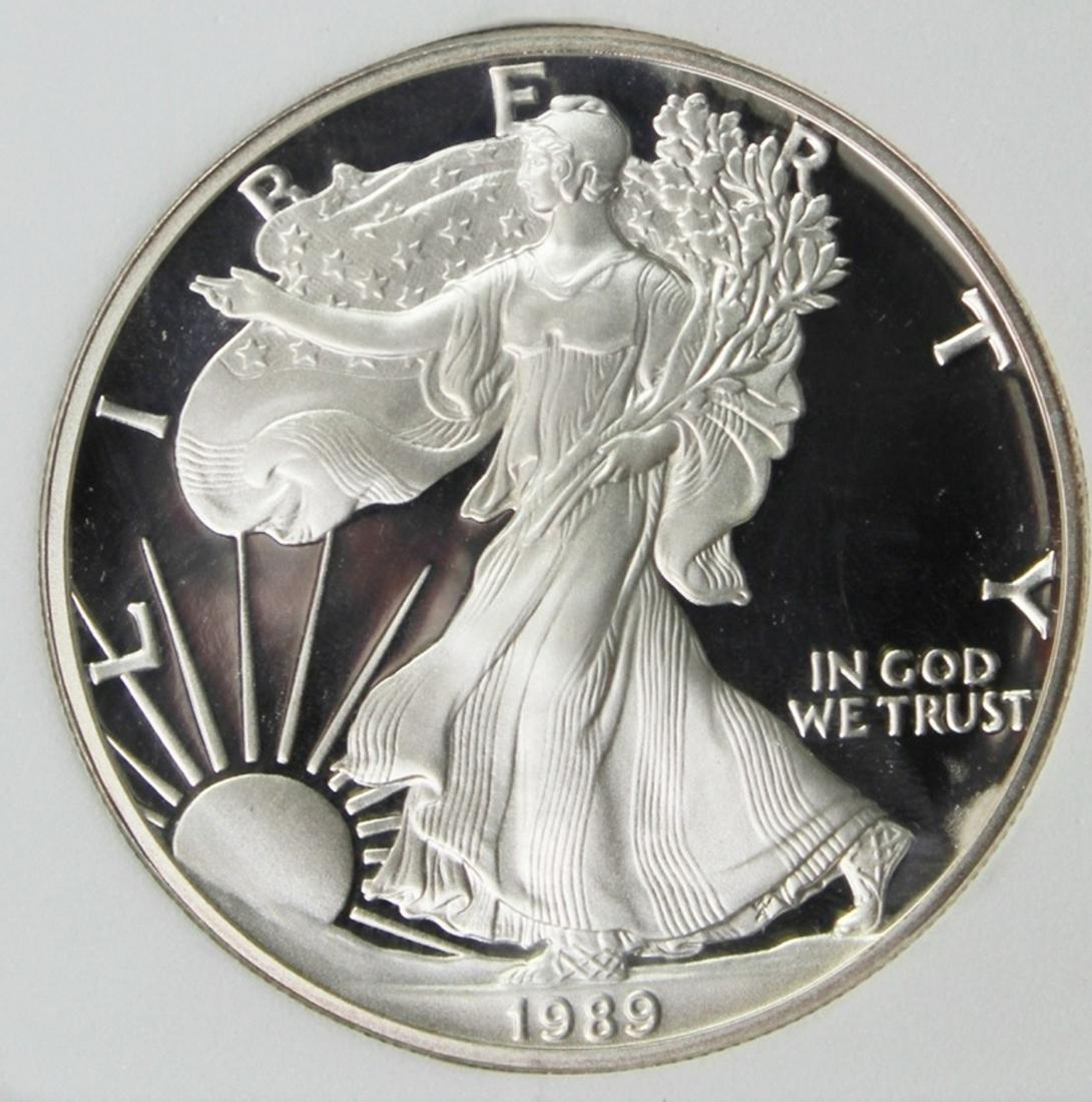 1989-S AMERICAN SILVER EAGLE (1 of 4)