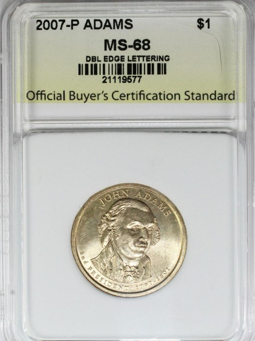 JOHN ADAMS 2007 MINT ERROR DOLLAR (1 of 2)