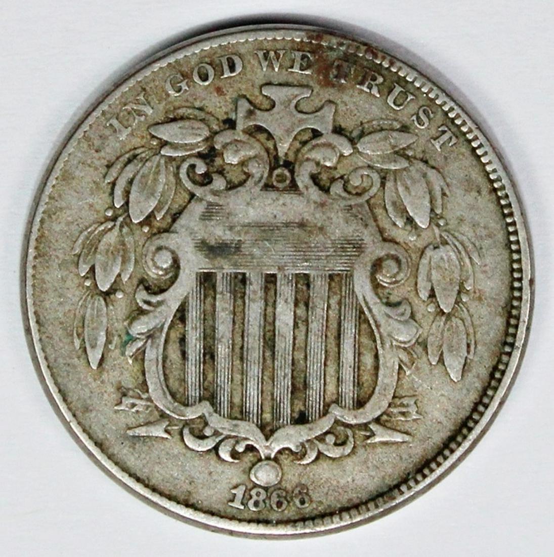 1866 RAYS SHIELD NICKEL (1 of 2)
