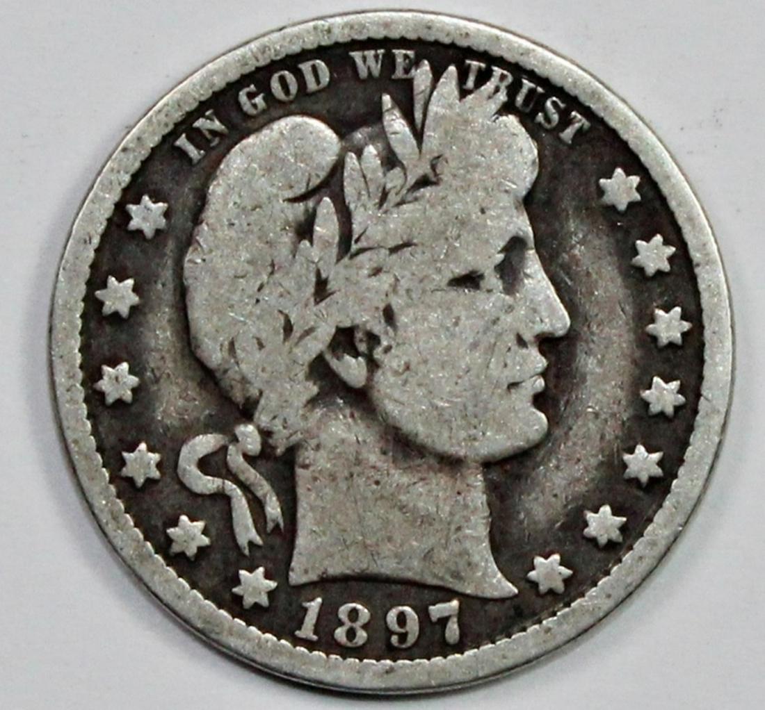 1897-O BARBER QUARTER (1 of 2)